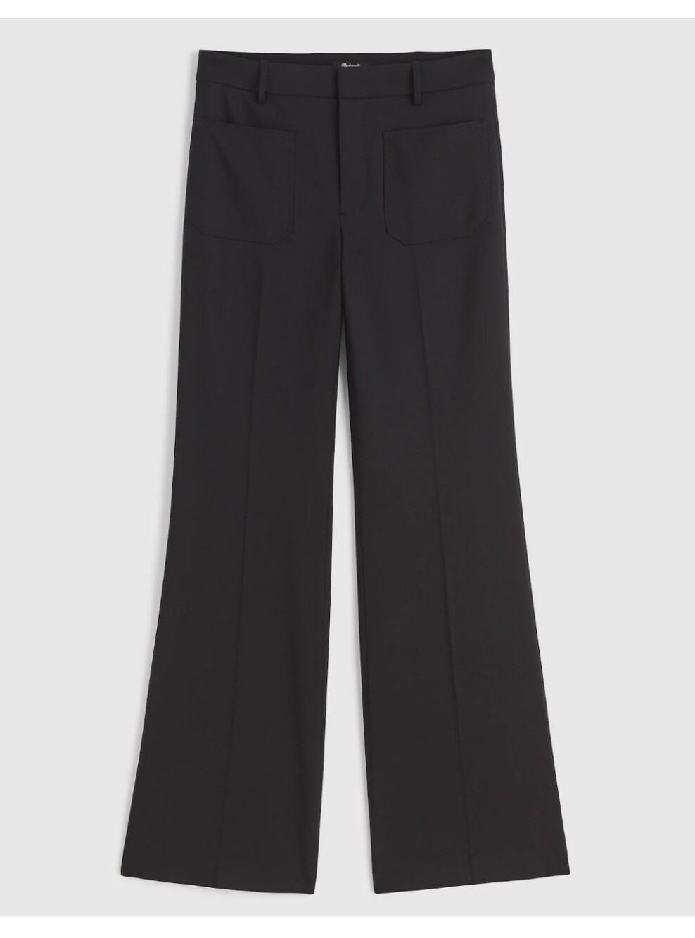 Madewell High Rise Bootcut Trouser Size 8 Jet Black 31" Inseam
